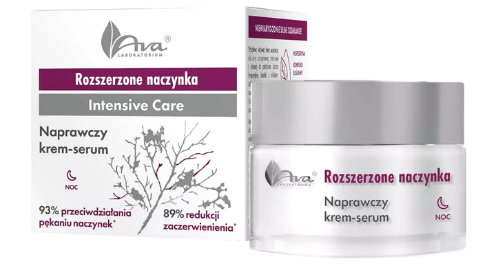 Krem-serum Ava Laboratorium Rozszerzone Naczynka na noc 50 ml (5906323006512) - obraz 1