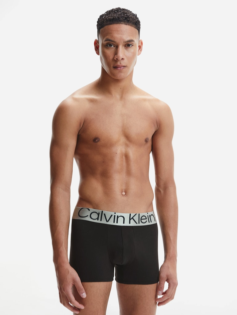 Набір трусів шорти Calvin Klein Underwear 000NB3130A7V1 XL 3 шт Чорний (8719855387250) - зображення 1