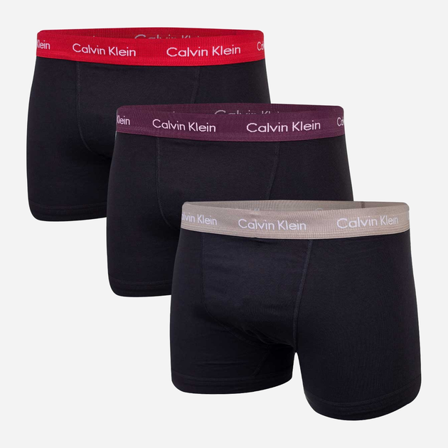 Набір трусів-боксерів чоловічих Calvin Klein Underwear 0000U2662GCPZ L 3 шт Чорний (8720107565036) - зображення 1