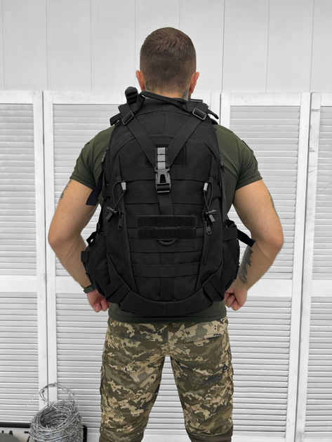 Тактичний наплічник Tactical bag Coyote Black - изображение 2