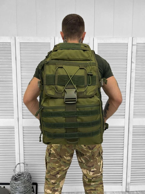 Тактичний штурмовий рюкзак Urban Line Force Pack Olive 40 л - зображення 2