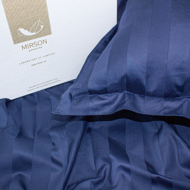 Акція на Комплект постільної білизни Mirson Сатин Premium Blue sea 220х240 від Rozetka