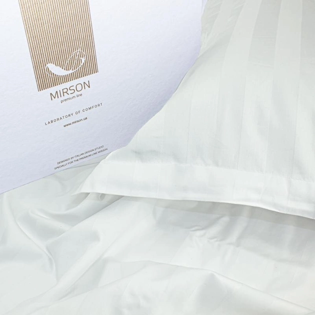 Акція на Комплект постільної білизни Mirson King Size Сатин Premium "Royal Pearl" 220х240 від Rozetka