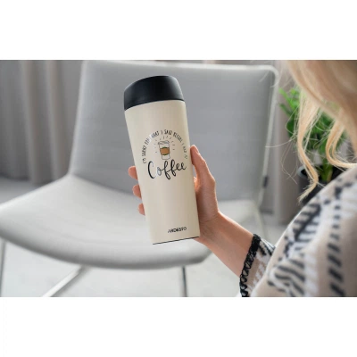 Термочашка Ardesto Coffee Time 450 мл Бежева (AR2645C) - изображение 4