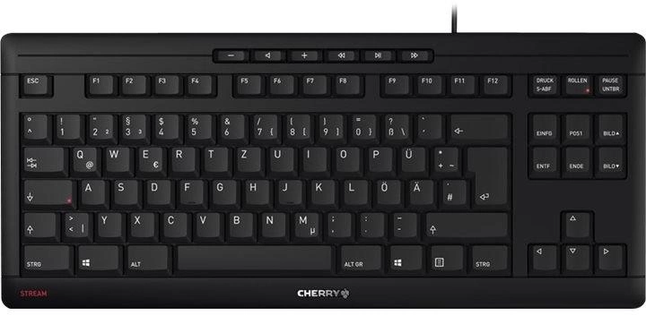 Klawiatura przewodowa Cherry Stream Keyboard TKL USB DEU Black (JK-8600DE-2) - obraz 1