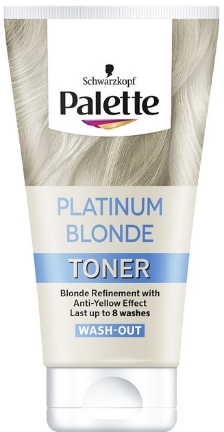 Тонувальний засіб для волосся Palette Platinum Blonde нейтралізуючий жовті відтінки 150 мл (9000101232943) - зображення 1
