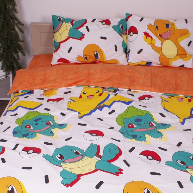 Простынь на резинке Ранфорс Pokemon Оранжевый 80*190 высота 25 см - Фото 5 Простынь на резинке Ранфорс Pokemon Оранжевый 80*190 высота 25 см - изображение 5