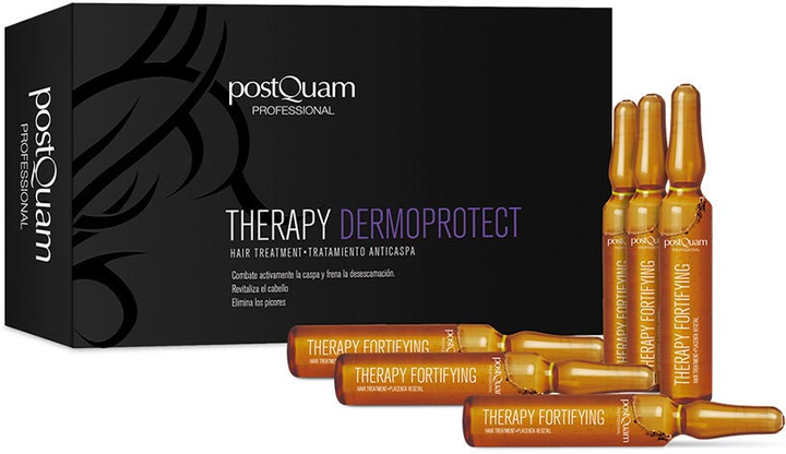Ampułki do włosów Postquam Therapy Dermoprotect Anti-Dandruff Treatment 12 x 9 ml (8432729065176) - obraz 1