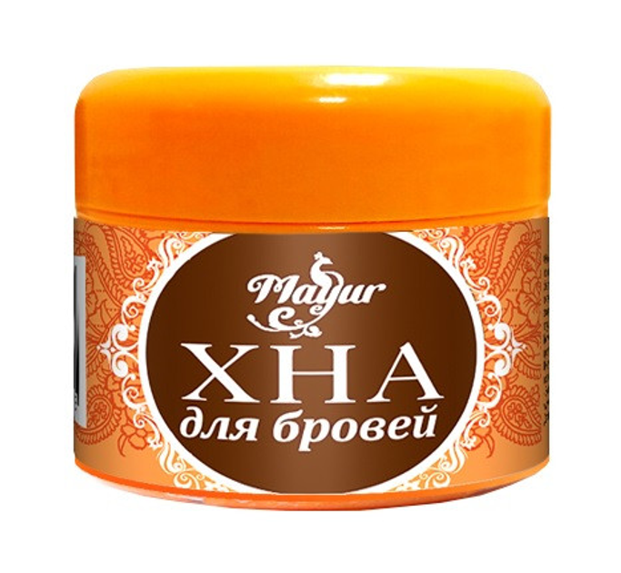 Хна для бровей, темно-коричневая Mayur 10г (4820189560425) от продавца ...