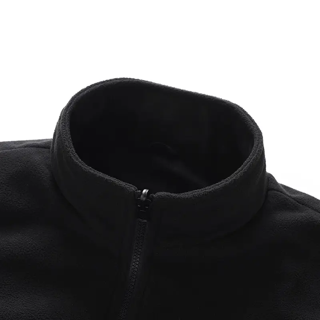 Чоловіча флісова кофта на блискавці з підігрівом Чорний 3XL (Kali) - зображення 5