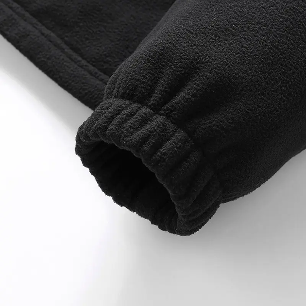 Чоловіча флісова кофта на блискавці з підігрівом Чорний 3XL (Kali) - зображення 7