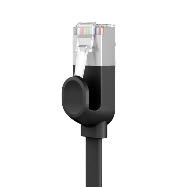 Патч корд Baseus сетевой кабель 10 Гбит\с Ethernet RJ45 Cat 6 плоский 3 м Black (YM1653) - изображение 4