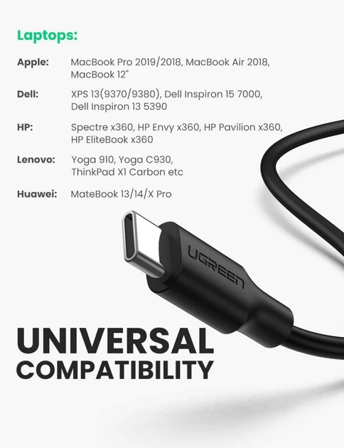 Кабель-адаптер UGREEN SATA-USB C для 2,5-дюймового SSD и жесткого диска Black (YM1036) - изображение 5