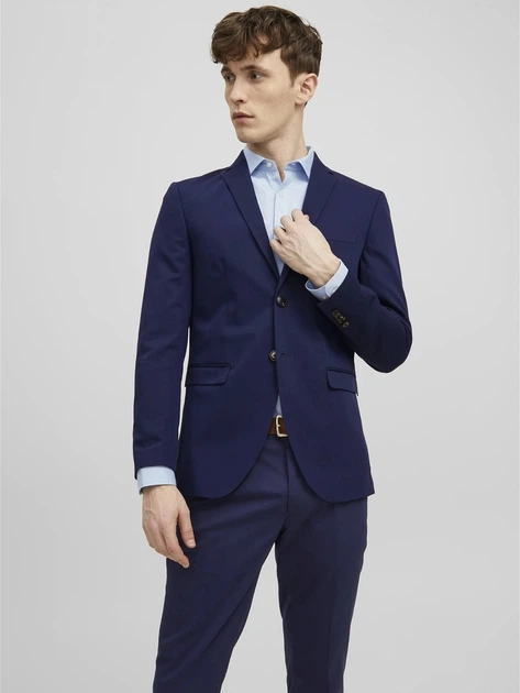 Піджак Jack & Jones 12199891 4XL (1065284XL) Синий - Фото 1 Піджак Jack & Jones 12199891 4XL (1065284XL) Синий - изображение 1