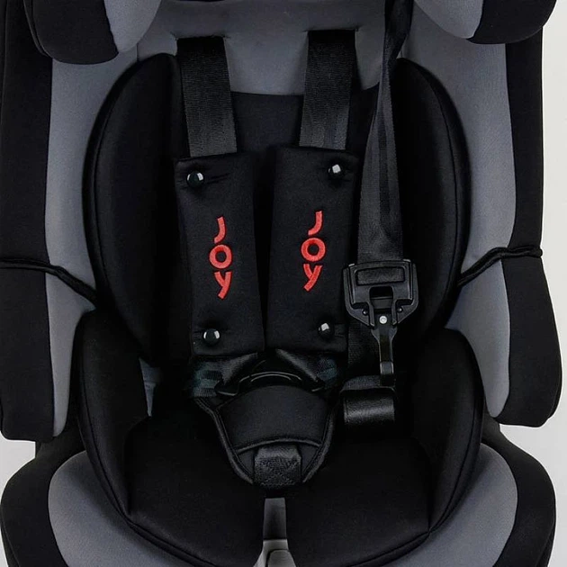 Автокресло детское универсальное Joy Isofix FX-7887 группа 1-2-3 (9-36 кг) Черно-Серый - изображение 2