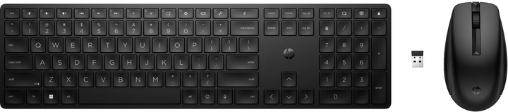 Комплект бездротовий HP 655 Mouse and Keyboard Combo Wireless DEU Graphite (4R009AA#ABD) - зображення 1