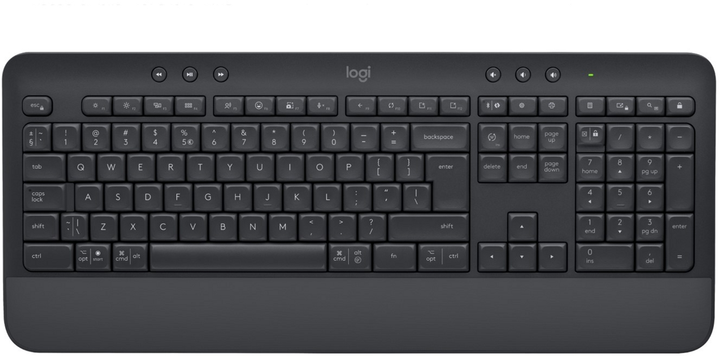 Клавіатура бездротова Logitech Signature K650 USB/Bluetooth DEU Graphite (920-010913) - зображення 1