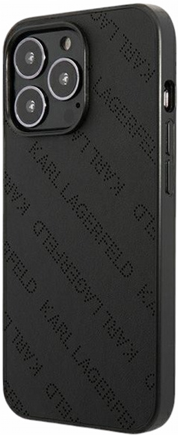 Etui CG Mobile Karl Lagerfeld Perforated Allover do Apple iPhone 13/13 Pro Czarny (3666339049546) - obraz 2