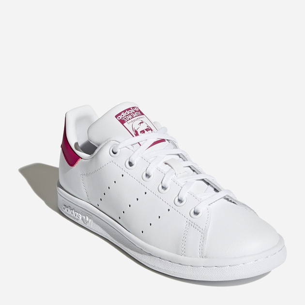 Tenisówki dziecięce dla dziewczynki Adidas Stan Smith J B32703 38 (5UK) Białe (4054714105199) - obraz 2