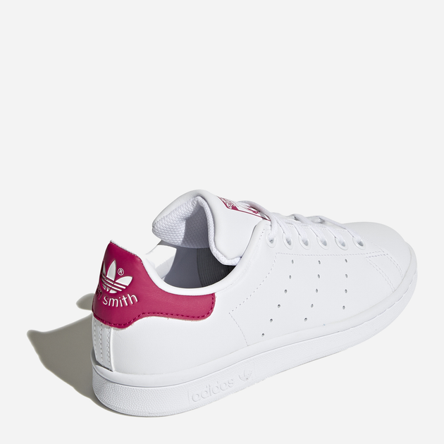 Sneakersy dziecięce dla dziewczynki adidas Originals Stan Smith J B32703 38 (5UK) Białe z bordowym (4054714105199) - obraz 5