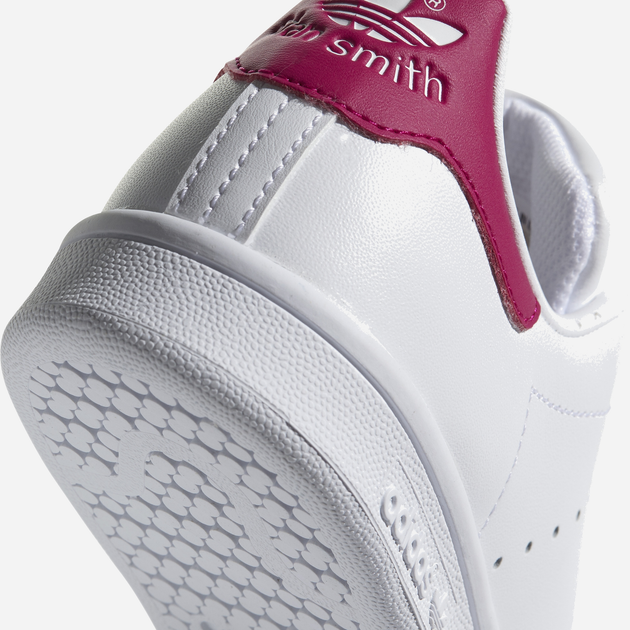 Sneakersy dziecięce dla dziewczynki adidas Originals Stan Smith J B32703 38 (5UK) Białe z bordowym (4054714105199) - obraz 14