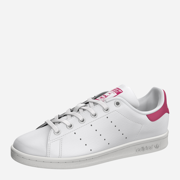 Sneakersy dziecięce dla dziewczynki adidas Originals Stan Smith J B32703 38.5 (5.5UK) Białe z bordowym (4054714105175) - obraz 8