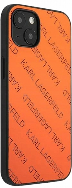Etui CG Mobile Karl Lagerfeld Perforated Allover do Apple iPhone 13 Pomaranczowy (3666339049577) - obraz 3