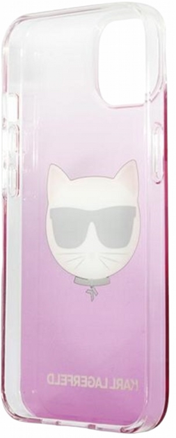 Панель CG Mobile Karl Lagerfeld Choupette Head для Apple iPhone 13 mini Pink (3666339027971) - зображення 2