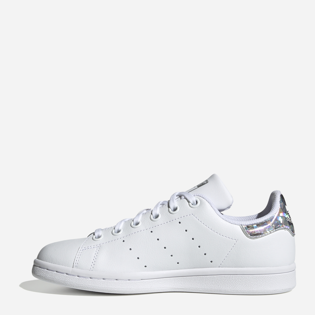 Sneakersy dziecięce dla dziewczynki adidas Originals Stan Smith J EE8483 35.5 (3.5UK) Białe ze srebrzystym kameleonem (4061616823984) - obraz 3