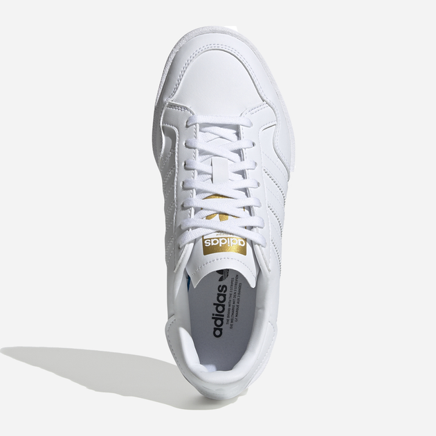 Підліткові кеди для дівчинки adidas Team Court J EF6809 38.5 (5.5UK) Білі (4062053242406) - зображення 6