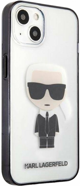 Etui CG Mobile Karl Lagerfeld Iconic Karl do Apple iPhone 13 mini Przezroczysty (3666339028015) - obraz 2