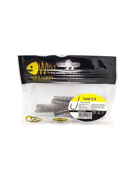 Силиконовая Wist приманка Twist Boost 2.5 inch 6шт 16 (00-00005388) - Фото 2 Силиконовая Wist приманка Twist Boost 2.5 inch 6шт 16 (00-00005388) - изображение 2