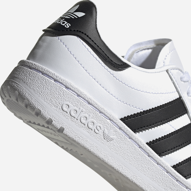 Підліткові кеди для дівчинки adidas Team Court J EF6815 36.5 (4UK) Білі з чорним (4062053001041) - зображення 8