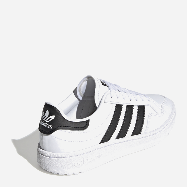 Sneakersy dziecięce dla dziewczynki adidas Team Court J EF6815 38 (5UK) Białe z czarnym (4062053001027) - obraz 5