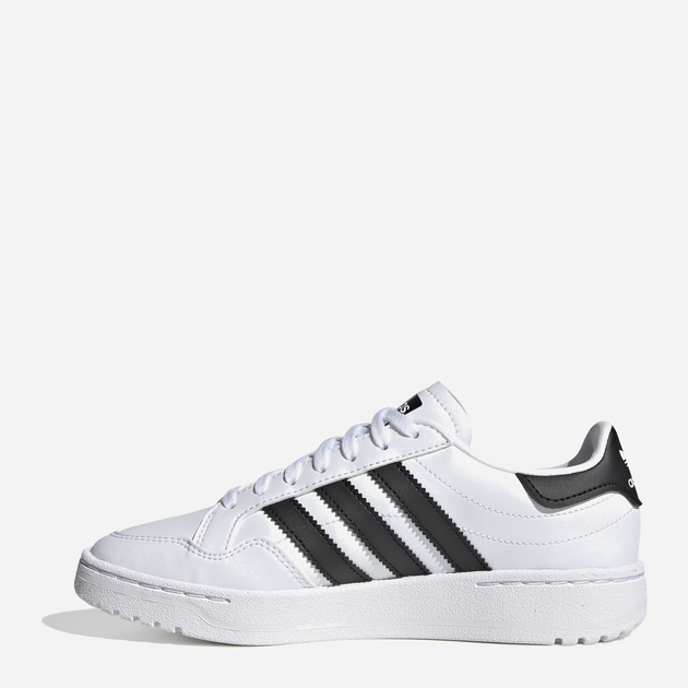 Підліткові кеди для дівчинки adidas Team Court J EF6815 35.5 (3.5UK) Білі з чорним (4062053001065) - зображення 3