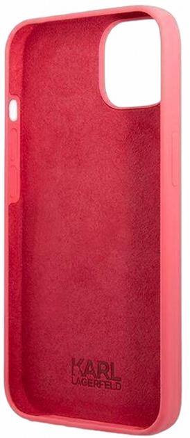 Панель CG Mobile Karl Lagerfeld Silicone Plaque для Apple iPhone 13 mini Fuchsia (3666339048808) - зображення 3