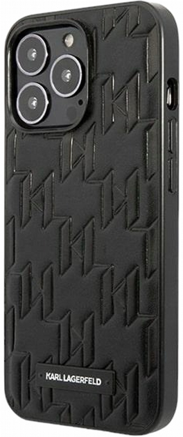 Панель CG Mobile Karl Lagerfeld Monogram Plaque для Apple iPhone 13 Pro Max Black (3666339049157) - зображення 1