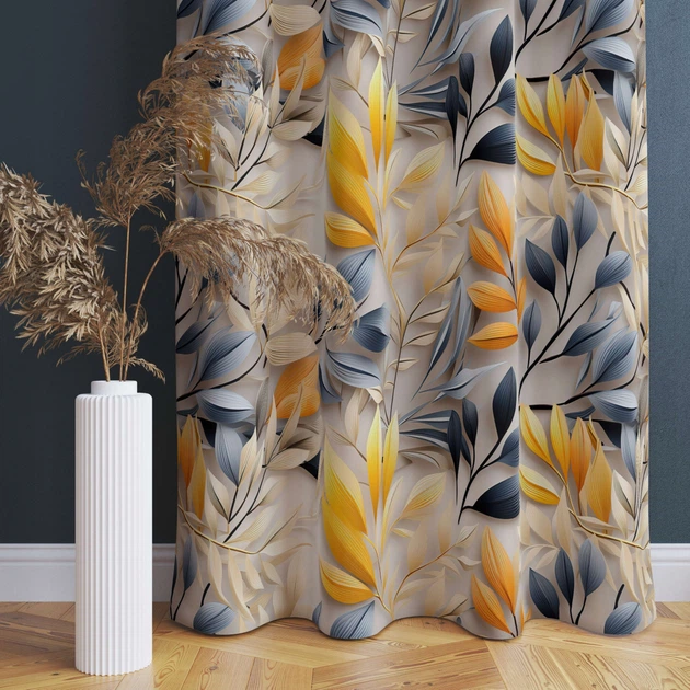 Готова напівзатемнювальна штора Soovi Home 140 х 250 см на тасьмі Multicolored leaves (14559783973) - Фото 2 Готова напівзатемнювальна штора Soovi Home 140 х 250 см на тасьмі Multicolored leaves (14559783973) - изображение 2