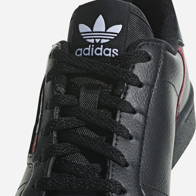 Підліткові шкіряні кеди для хлопчика adidas Originals Continental 80 J F99786 38.5 Чорні (4060516154266) - зображення 11