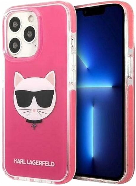 Панель CG Mobile Karl Lagerfeld Choupette Head для Apple iPhone 13 Pro Max Fuschia (3666339048556) - зображення 1