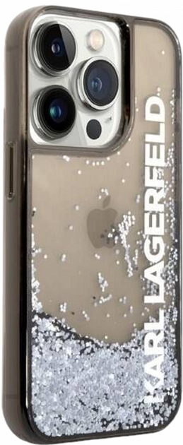 Панель CG Mobile Karl Lagerfeld Liquid Glitter Elong для Apple iPhone 14 Pro Black (3666339091569) - зображення 2