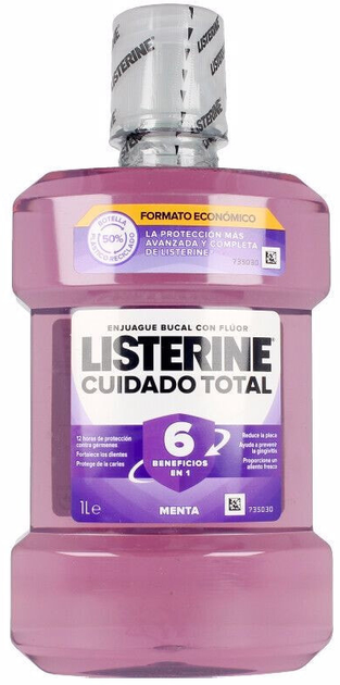 Płyn do płukania jamy ustnej Listerine Total Care Enjuague Bucal 1000 ml (3574661648026) - obraz 1