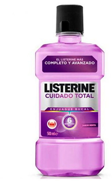 Płyn do płukania jamy ustnej Enjuague Listerine Cuidad Total 500 ml (3574661648019) - obraz 1