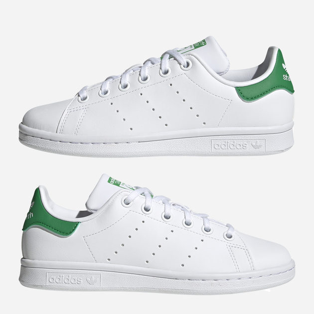 Sneakersy dziecięce dla dziewczynki adidas Originals Stan Smith J FX7519 38 (5UK) Białe z zielonym (4064037252999) - obraz 13