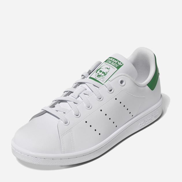 Підліткові кеди для дівчинки adidas Originals Stan Smith J FX7519 37 (4.5UK) Білі з зеленим (4064037256638) - зображення 5