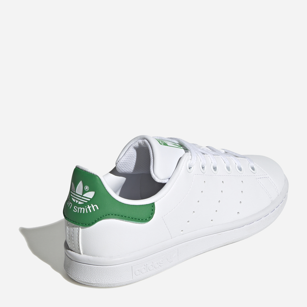 Sneakersy dziecięce dla dziewczynki adidas Originals Stan Smith J FX7519 38 (5UK) Białe z zielonym (4064037256614) - obraz 4