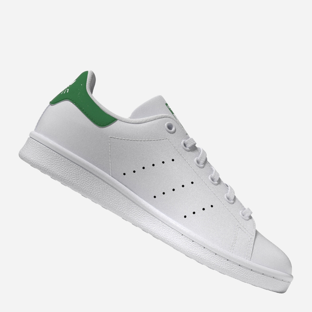 Sneakersy dziecięce dla dziewczynki adidas Originals Stan Smith J FX7519 38 (5UK) Białe z zielonym (4064037256614) - obraz 10