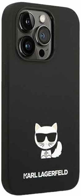 Etui CG Mobile Karl Lagerfeld Silicone Choupette Body do Apple iPhone 14 Pro Czarny (3666339076573) - obraz 2