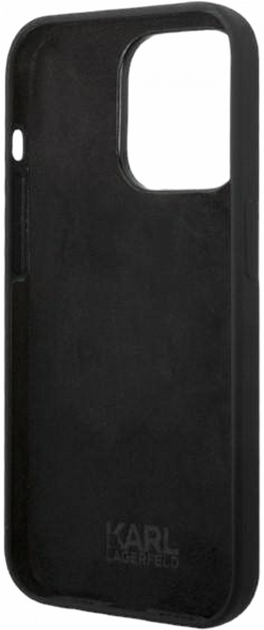 Панель CG Mobile Karl Lagerfeld Silicone RSG для Apple iPhone 14 Pro Black (3666339085827) - зображення 3