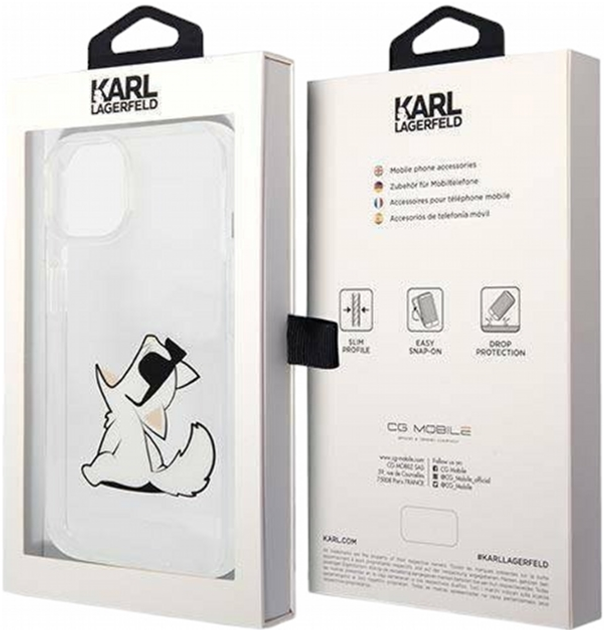 Etui CG Mobile Karl Lagerfeld Choupette Fun do Apple iPhone 14 Plus Przezroczysty (3666339086497) - obraz 3